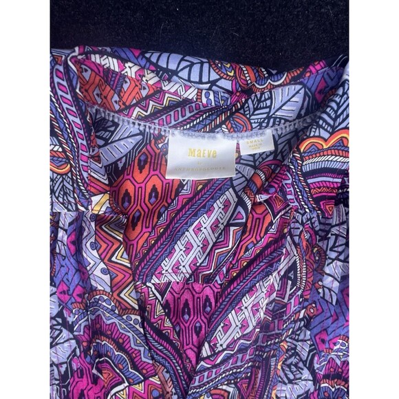 Maeve by Anthropologie Women’s Size Small Whimsical Pintuck Button Sleeveless - Picture 3 of 7